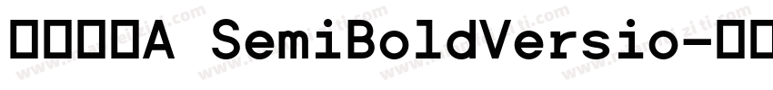 澹雅明体A SemiBoldVersio字体转换